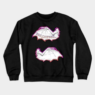 Halloween B&W Bat Wing Pack Crewneck Sweatshirt